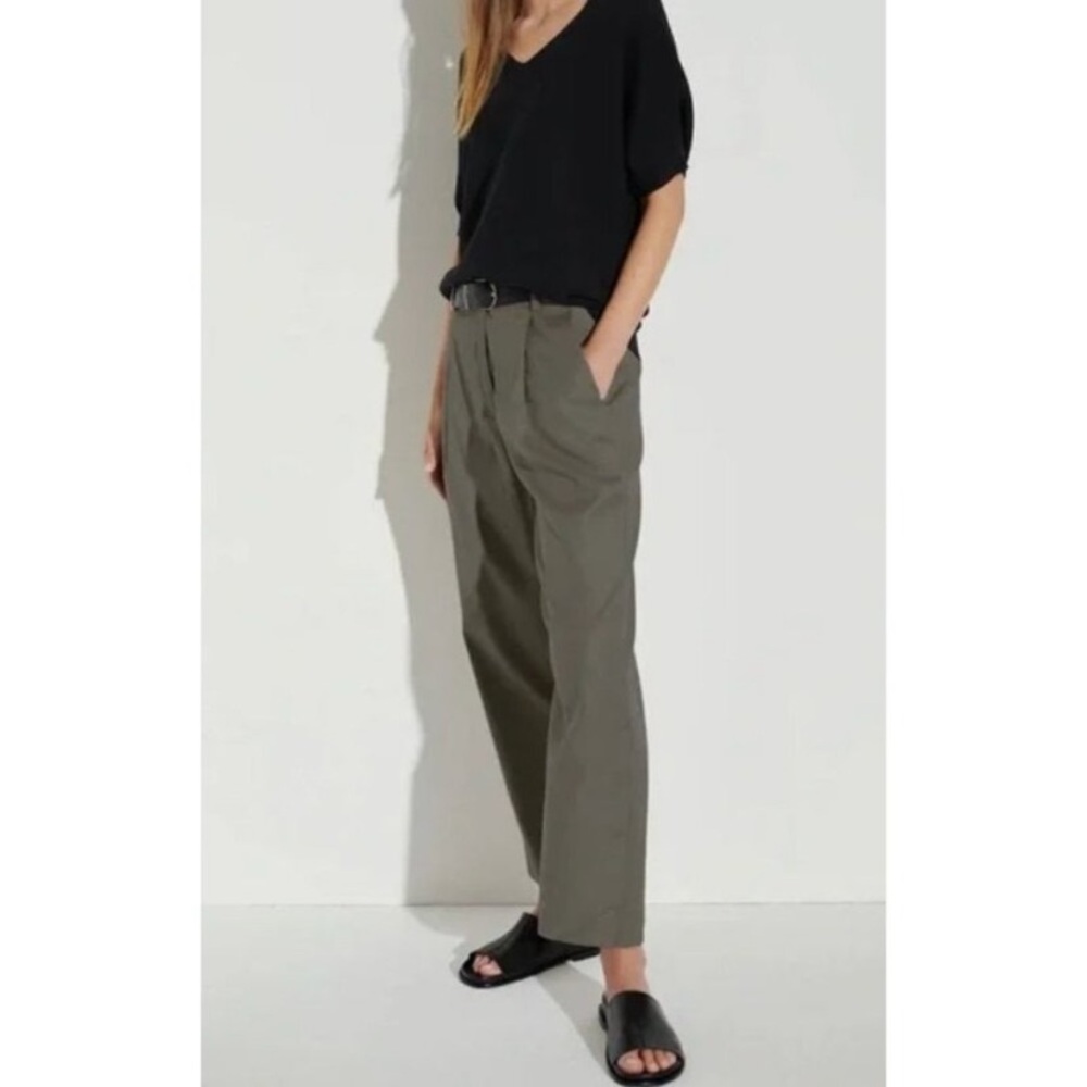 THE RESET R Label Slouchy Trouser in Hunter Green - L